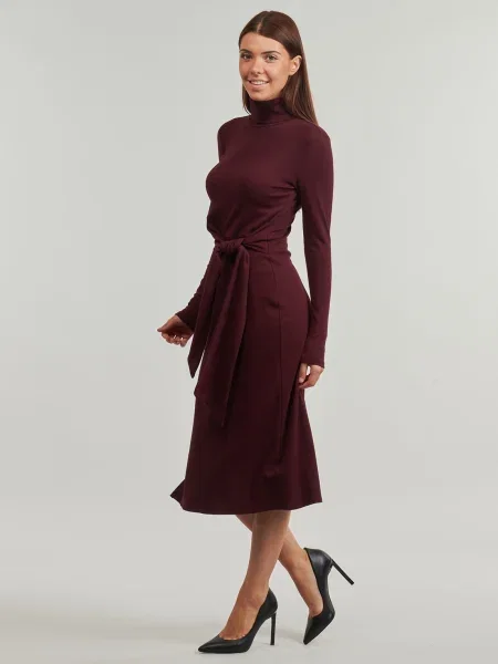 Lauren Ralph Lauren Šaty VAUREEN tmavočervená vínová
