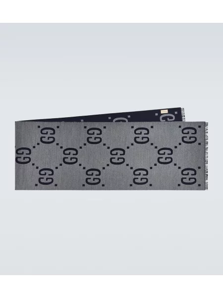 Volneni šal Gucci siva