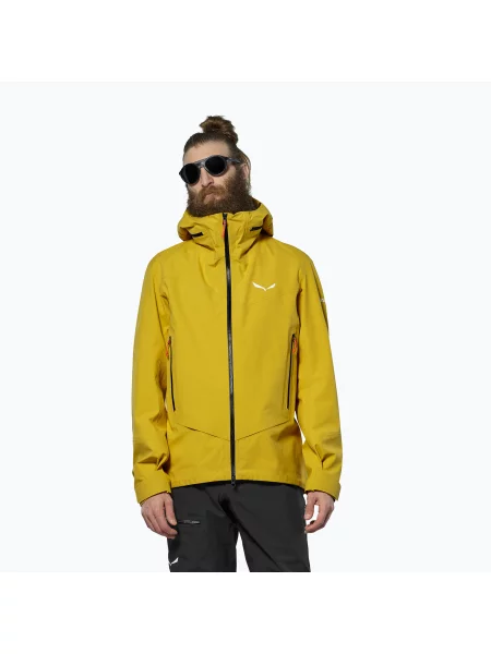 Geacă de ploaie pentru bărbați Salewa Ortles GTX 3L EPE gold