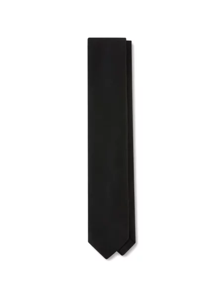 Cravată Lardini de flanelă negru