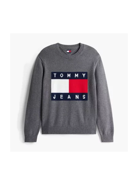 Geacă de blugi Tommy Hilfiger melange gri