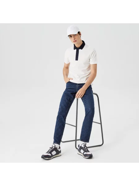 Поло Lacoste белое