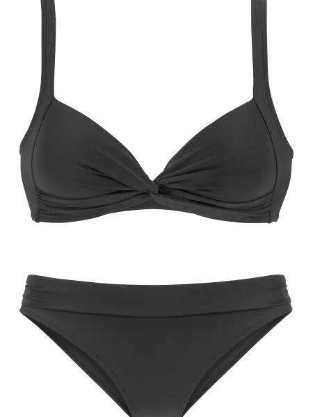 LASCANA Costum de baie două piese negru