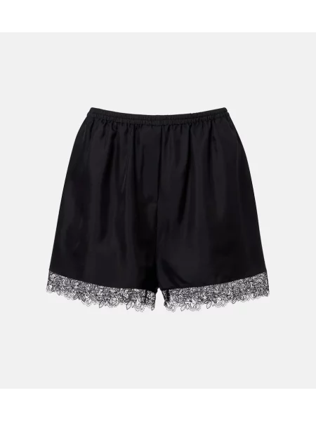 Pantaloni scurți Róhe de mătase negru