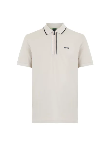 Koszulka polo Boss beżowa