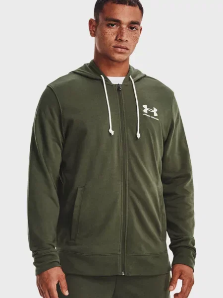 Махрова спортивна кофта Under Armour зелена