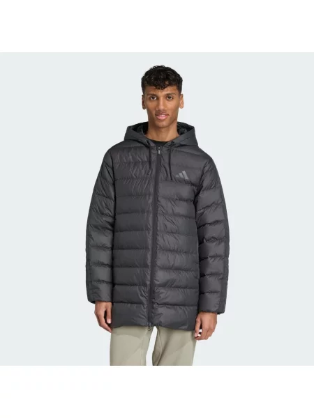 Parka Essentials CLIMAWARM Light Down Hooded černá