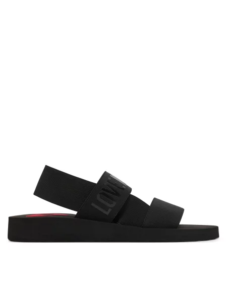 LOVE MOSCHINO Sandali črna