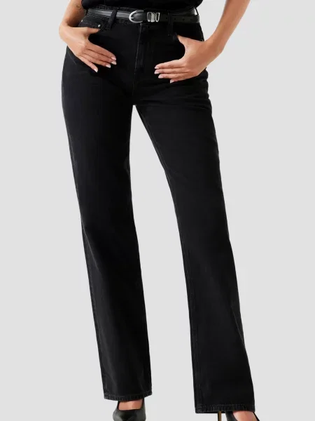 Прямые джинсы Guess черные