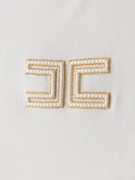 Elisabetta Franchi тениска за деца бяло
