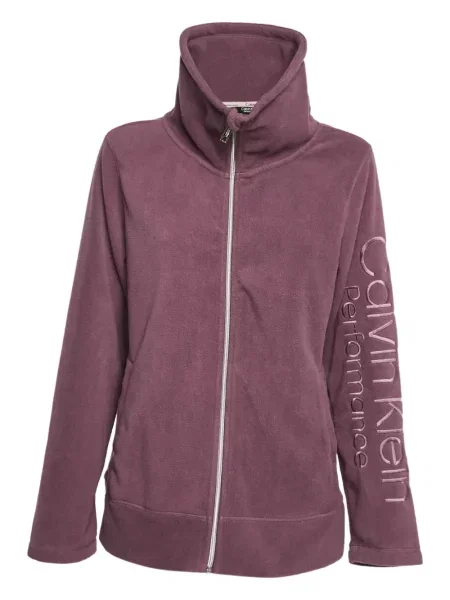 Geacă Calvin Klein din fleece violet