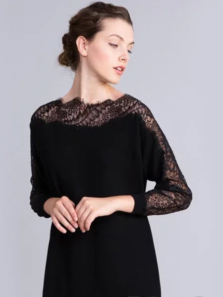 Twin Set Блуза Бавовна/віскоза чорний