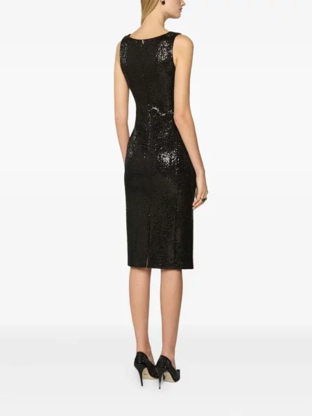 Rochie Genny cu paiete de costum negru
