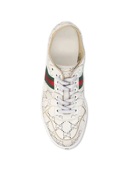 Sneakerși Gucci din piele cu dungi
