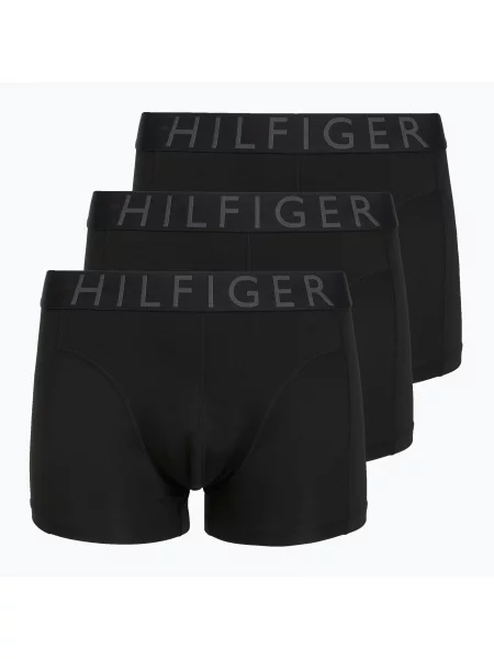 Boxeralsó Tommy Hilfiger Trunk WB Cooling Technology 3 pairs black/black/black. Méret: L fekete