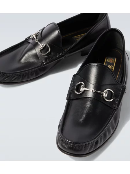 Pantofi loafer Gucci din piele negru