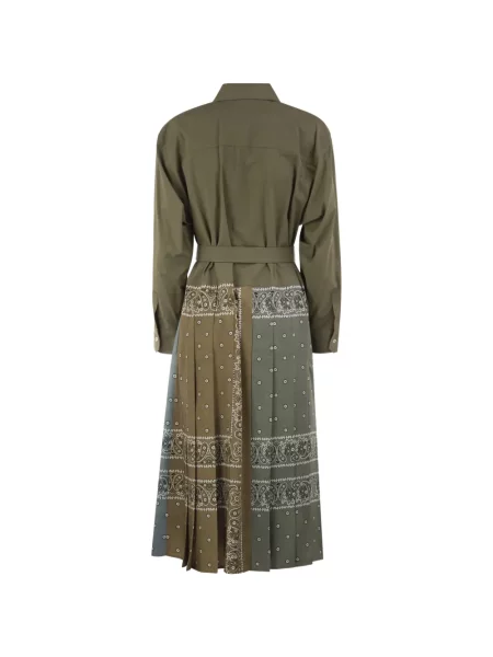 Rochie tip cămașă Weekend Max Mara cu imagine verde