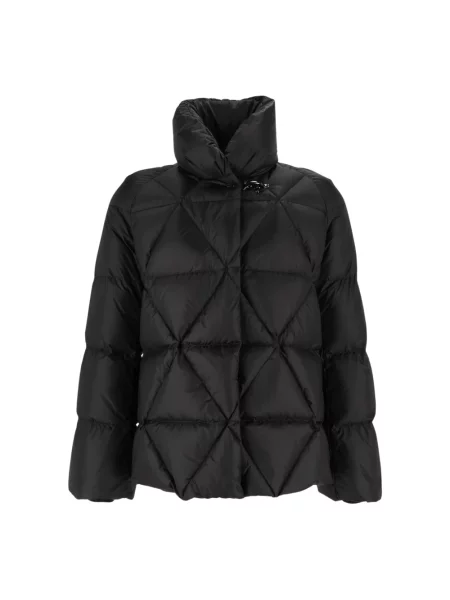 Kurtka puchowa Fay z wzorem argyle czarna