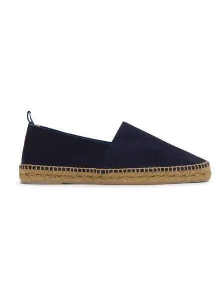 Espadryle Castaner skórzane niebieskie