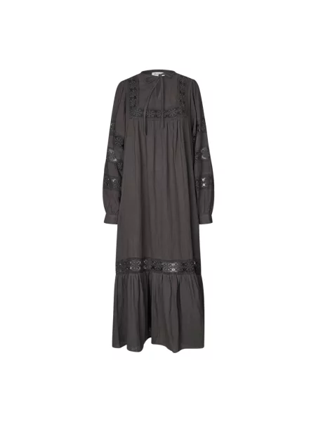 Sukienka maxi Lollys Laundry brązowa