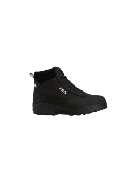 Botki Fila skórzane w stylu grunge czarne