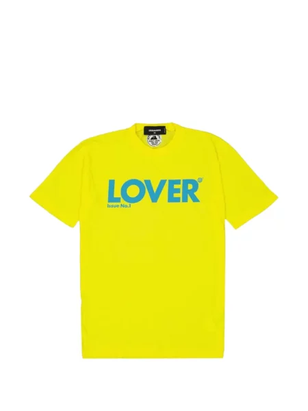 Tricou Dsquared2 cu imagine galben