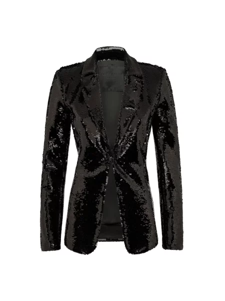 Marynarka Philipp Plein z cekinami czarna