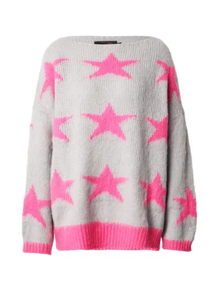 Miss goodlife Pulover Stars / roza siva