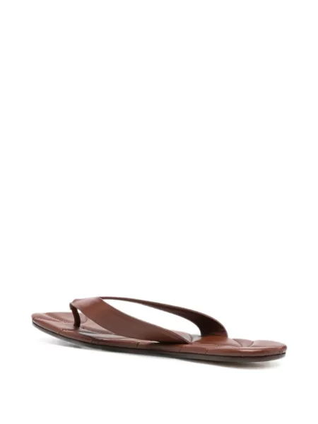 Matlasat papuci Jw Anderson din piele maro