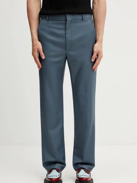 Kenzo Tailored Pants pantaloni de costum de lână pentru bărbați