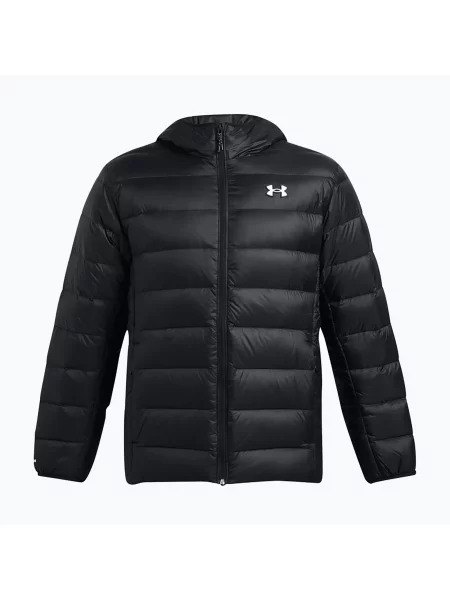 Geacă pentru bărbați Under Armour Legend Down Hooded black/black/white alb