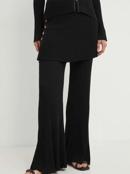 By Malene Birger pantaloni BOLONE femei evazati high waist negru
