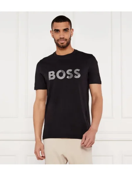 BOSS Póló Glamping fekete