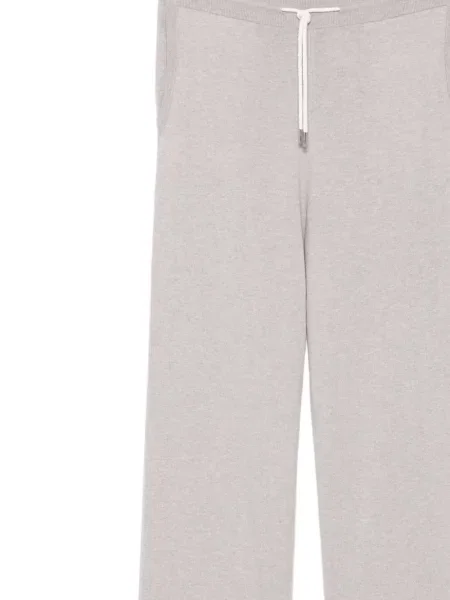 Pletené běžecké kalhoty N.peal šedé