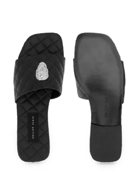 Sandale Philipp Plein fără toc negru