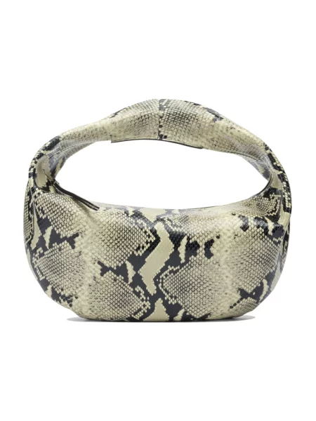 Torebka hobo Khaite skórzana beżowa