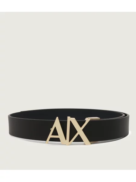 Armani Exchange De piele cu două fețe curea negru