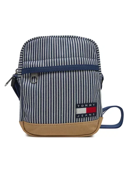 Tommy Jeans Torbica za okrog pasu Tjm Ess Daily Stripe Reporter modra