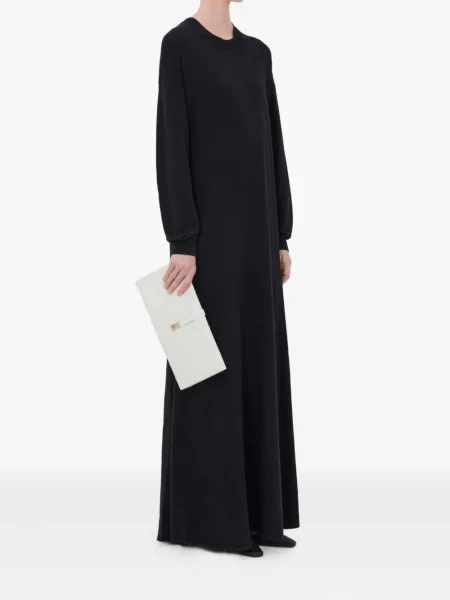 Rochie maxi Loulou De Saison lungă de costum negru
