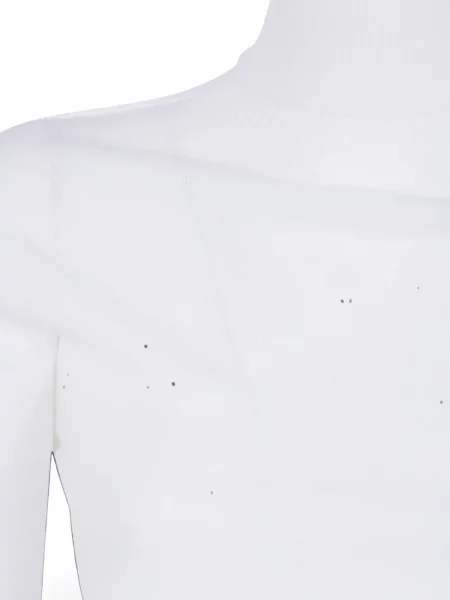 Pulover D.exterior alb