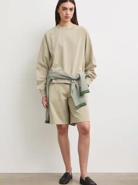 Medicine teplákové šortky zelené