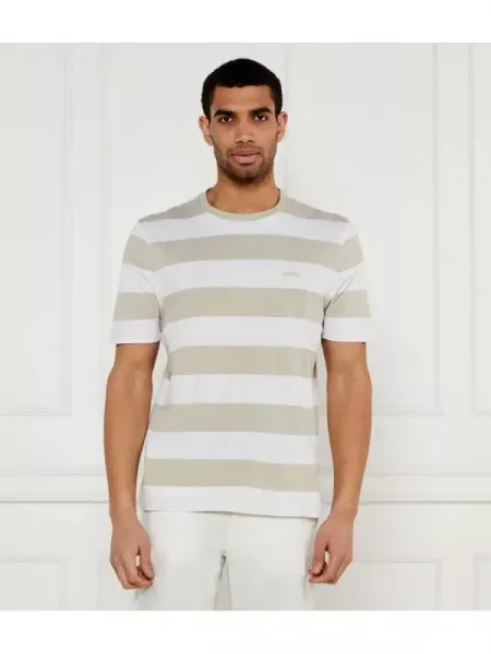 BOSS ORANGE Póló TalesStripe | Relaxed fit bézs