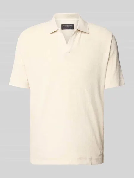 Koszulka polo o kroju regular fit z bawełnianej froty Marc O'polo białe