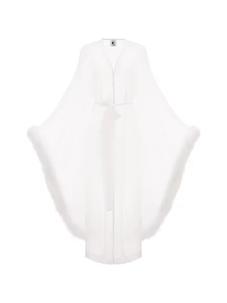 Szlafrok Sleeper w piórka biały