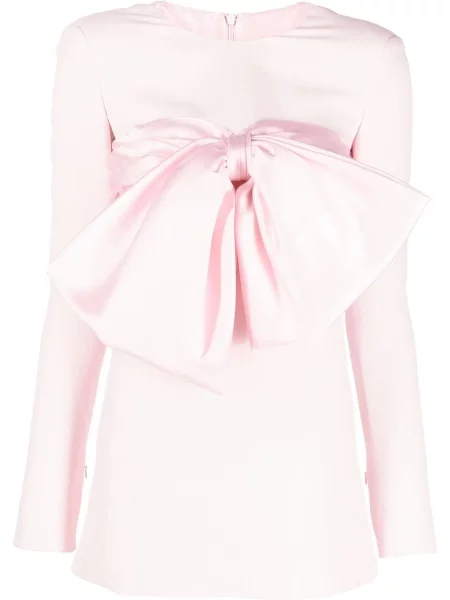Rochie mini Giambattista Valli cu funde de costum roz