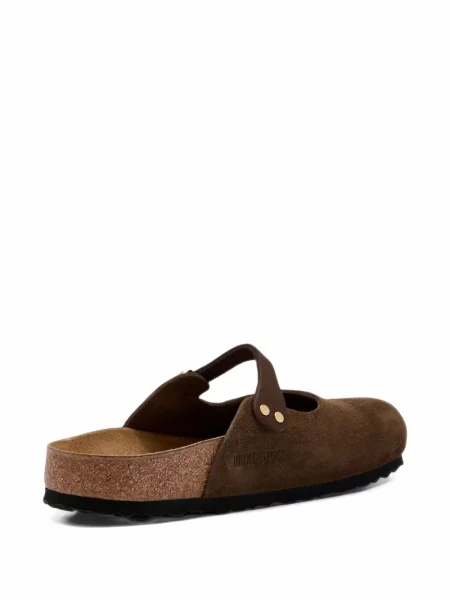 Sandale Birkenstock din piele de căprioară maro