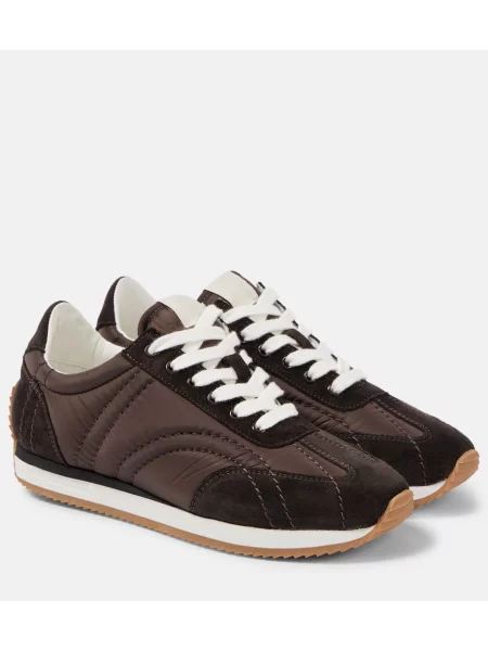 Кожени маратонки Toteme кафяво