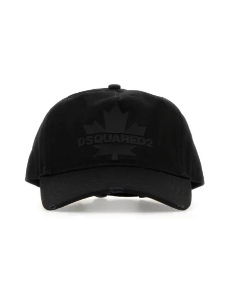 Czapka z daszkiem Dsquared2 klasyczna czarna