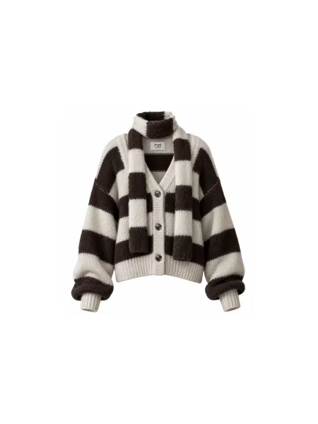 Hzl the label Cardigan dimensiuni mari maro