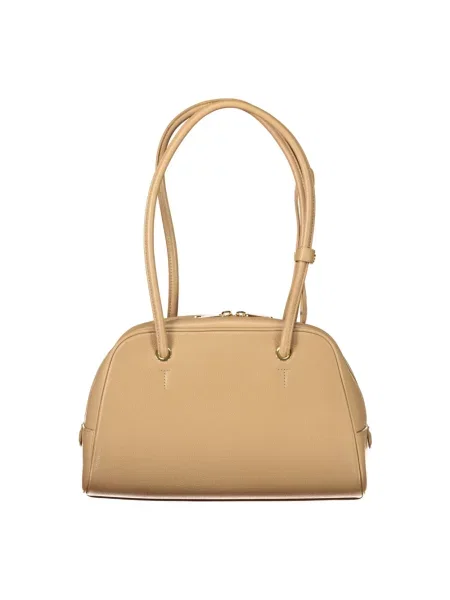 Furla Torebka Poppy M Shoulder Bag Beżowy brązowa